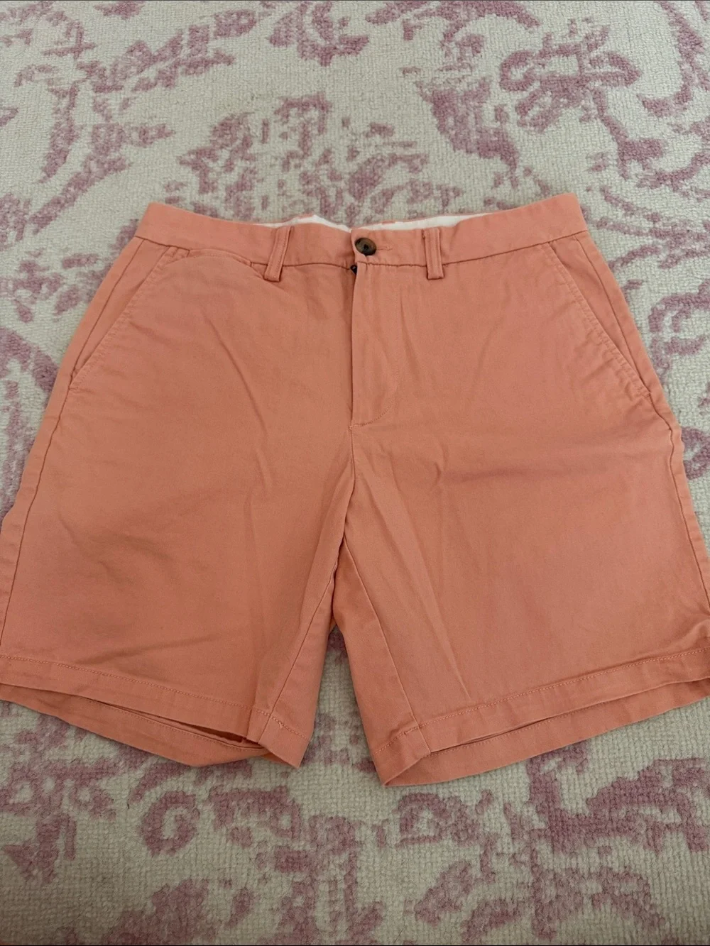 Men's Casual Cotton Shorts - Salmon Pink